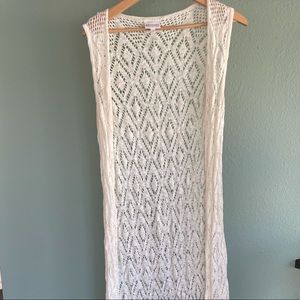 Country chic full length cardigan